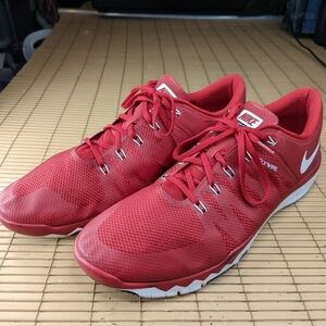 Nike Free 5.0 TR Athletic Running FLYWIRE Size 18 Shoe Men  723987-610 Red